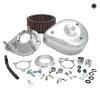 S&S® TEARDROP AIRCLEANER KIT FOR 2008-'17 HD® TWIN CAM®, 103™, 110™ TRI-GLIDE AND CVO® STOCK-BORE THROTTLE BY WIRE MODELS - CHROME