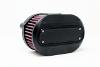 OVAL AIR CLEANER FOR M8 ENGINES-BLACK