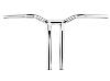 1-PIECE KAGE FIGHTER T-BAR CHROME W/ PULLBACK FOR TOURING MODELS 24+