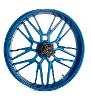 SPLIT SPOKE FORGED FRONT WHEEL WITH HUB - BLUE