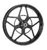 SPEED 5 FORGED WHEEL WITH HUB - BLACK