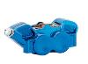 4-PISTON RADICAL BRAKE CALIPER BLUE - 100MM 