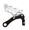 REAR 6-PISTON DIFFERENTIAL BORE BRAKE CALIPER FOR M8 SOFTAIL MODELS - CHROME