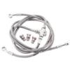 STAINLESS STEEL FINISH 3 BRAKE LINE KIT FOR YAMAHA 04-08 ROADSTAR 1700