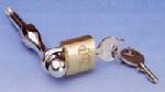 HANDLER HELMET BRASS PADLOCK ONLY FOR HELMET HOLDER STUDS(IN STOCK)