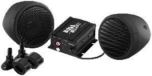 REBEL BLACK BLUETOOTH 2 CHANNEL AMPLIFIER SYSTEM WITH 3