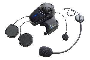 SMH10 MOTORCYCLE BLUETOOTH HEADSET INTERCOM WITH UNIVERSAL MICROPHONE (SINGLE OR DUAL PACKAGE)