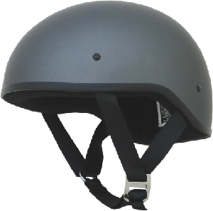 FX200 FROST GRAY SLICK BEANIE-STYLE HALF HELMET