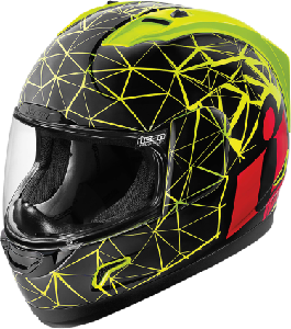 ALLIANCE CRYSMATIC HIVZ YELLOW FULL FACE HELMET