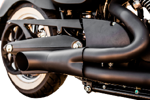 BLACK 2 INTO 1 HOD ROD EXHAUST SYSTEM FOR VICTORY CRUISERS 06-UP