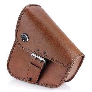 VIKING DELLINGR BROWN SOFTAIL MOTORCYCLE SWING ARM BAG