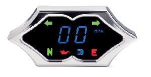 SPIKE SPEEDOMETER WITH INDICATORS (CHROME)