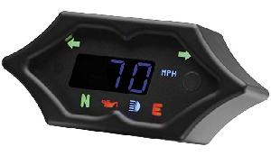 SPIKE SPEEDOMETER WITH INDICATORS (BLACK)