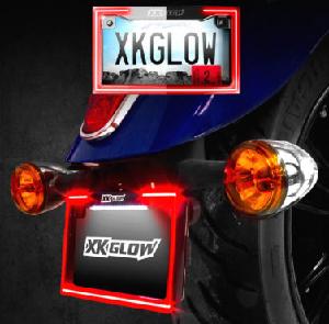 XK GLOW LED LICENSE PLATE FRAME with Run-Brake-Turn