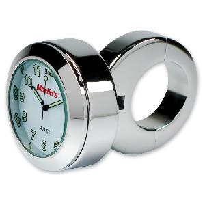 MARLINS HANDLEBAR MOUNT CLOCK- WHITE