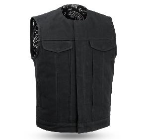 FAIRFAX V2 MEN'S MOTORCYCLE 20OZ. CANVAS VEST