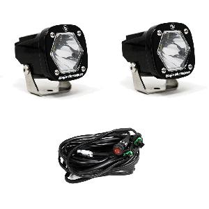 S1 BLACK LED AUXILIARY LIGHT POD PAIR - UNIVERSAL