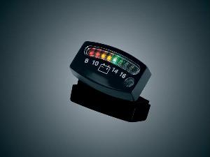 L.E.D BATTERY GAUGE (CHROME)