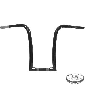 16 INCH BLACK NICE CURVES 1 1/4 INCH APE HANGERS 