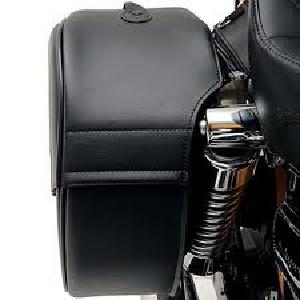 DRIFTER TEARDROP SADDLEBAGS W/ SHOCK CUTAWAY