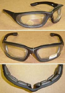 POLA WRAP BLACK W/ CLEAR LENS